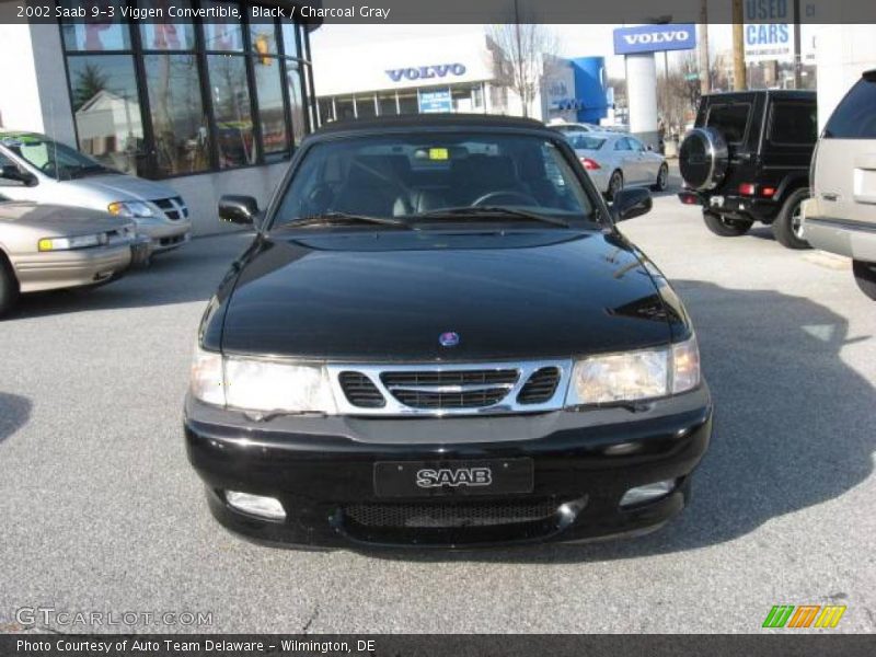 Black / Charcoal Gray 2002 Saab 9-3 Viggen Convertible
