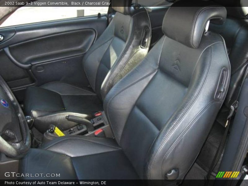 Black / Charcoal Gray 2002 Saab 9-3 Viggen Convertible