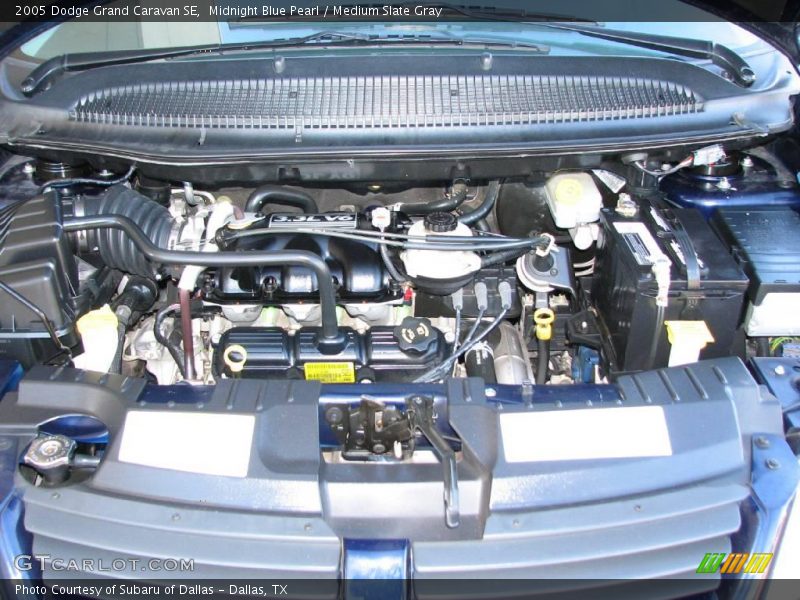 Midnight Blue Pearl / Medium Slate Gray 2005 Dodge Grand Caravan SE