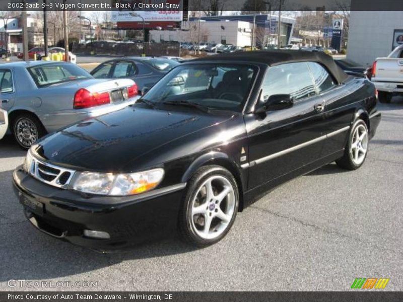 Black / Charcoal Gray 2002 Saab 9-3 Viggen Convertible