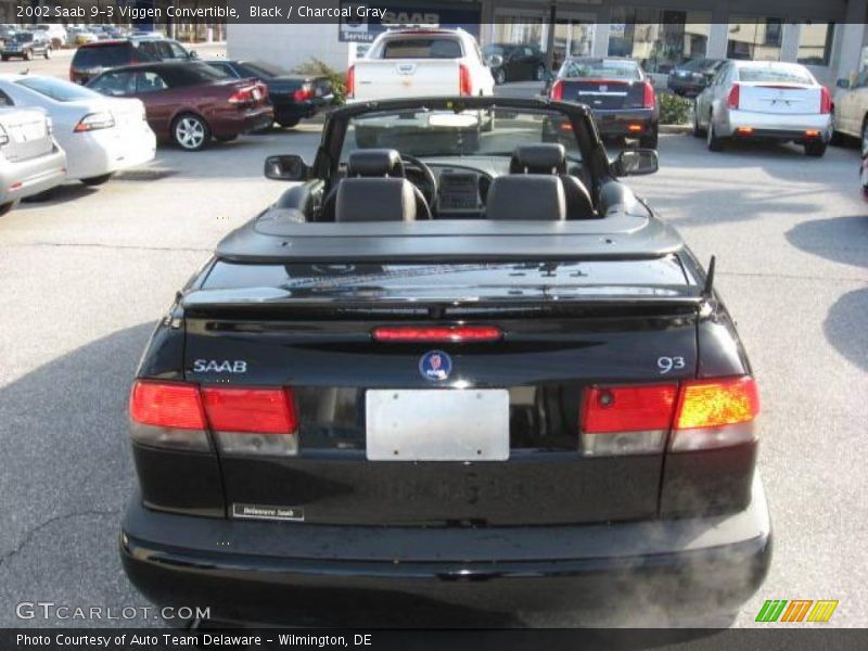 Black / Charcoal Gray 2002 Saab 9-3 Viggen Convertible