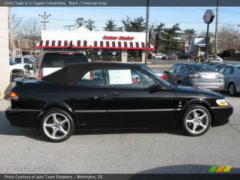 Black / Charcoal Gray 2002 Saab 9-3 Viggen Convertible