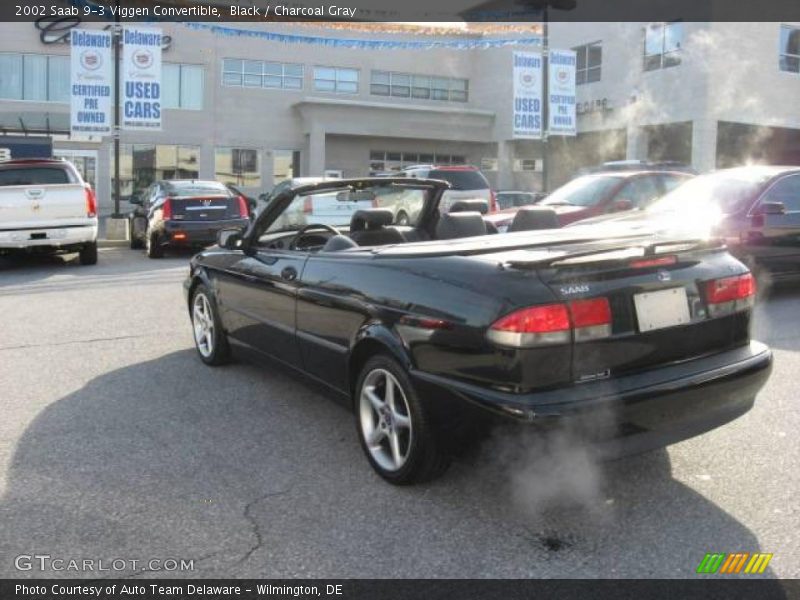 Black / Charcoal Gray 2002 Saab 9-3 Viggen Convertible