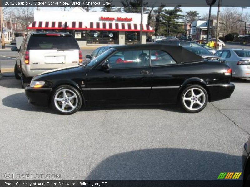 Black / Charcoal Gray 2002 Saab 9-3 Viggen Convertible