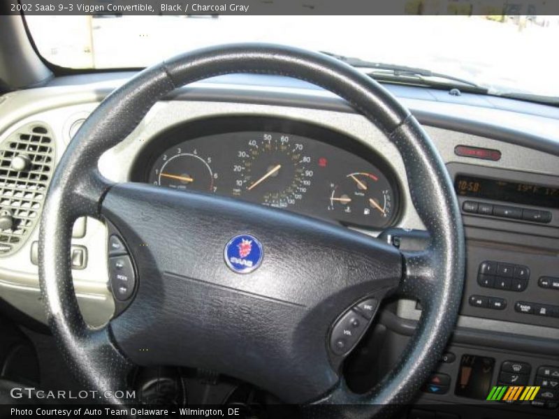 Black / Charcoal Gray 2002 Saab 9-3 Viggen Convertible