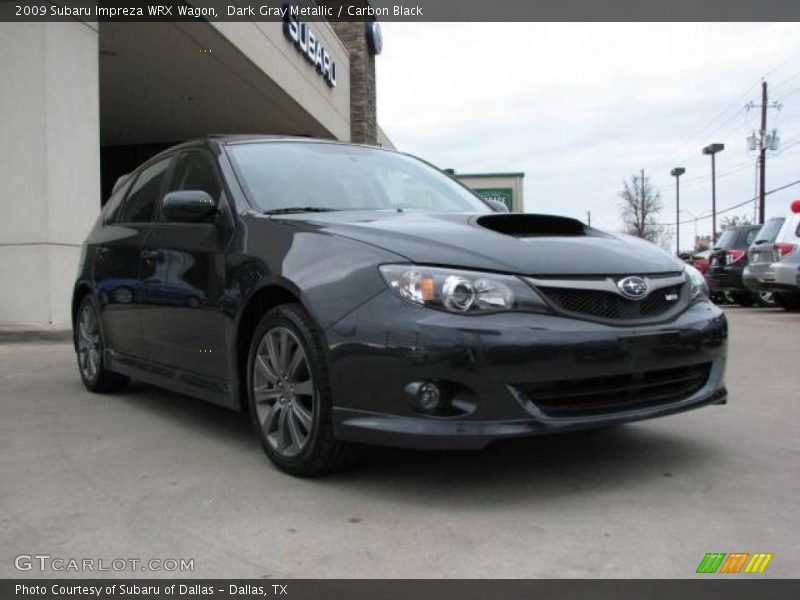 Dark Gray Metallic / Carbon Black 2009 Subaru Impreza WRX Wagon