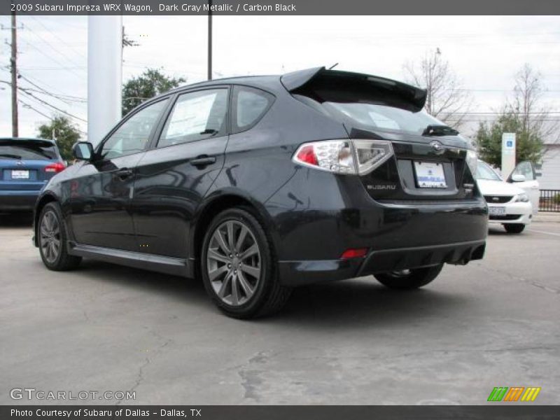 Dark Gray Metallic / Carbon Black 2009 Subaru Impreza WRX Wagon