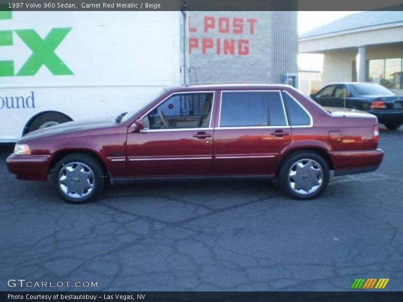 Garnet Red Metallic / Beige 1997 Volvo 960 Sedan