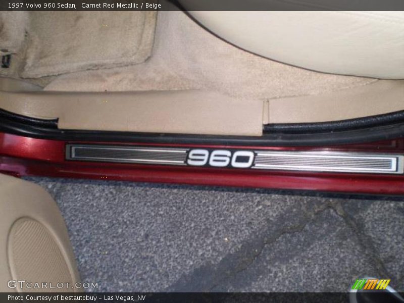 Garnet Red Metallic / Beige 1997 Volvo 960 Sedan