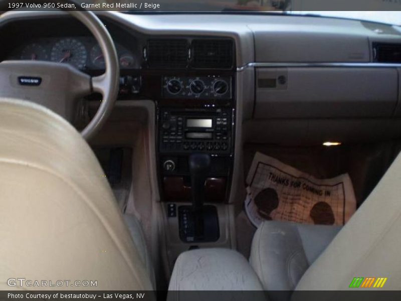 Garnet Red Metallic / Beige 1997 Volvo 960 Sedan