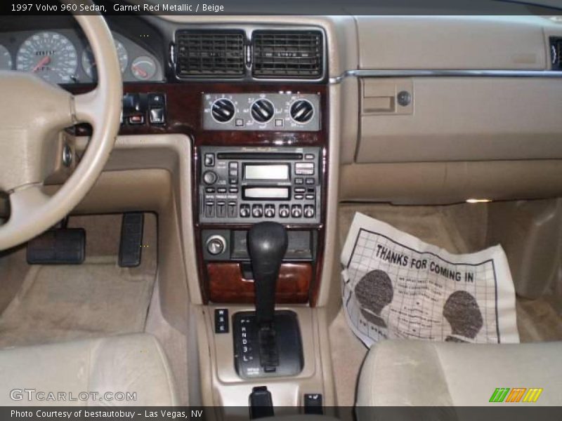 Garnet Red Metallic / Beige 1997 Volvo 960 Sedan