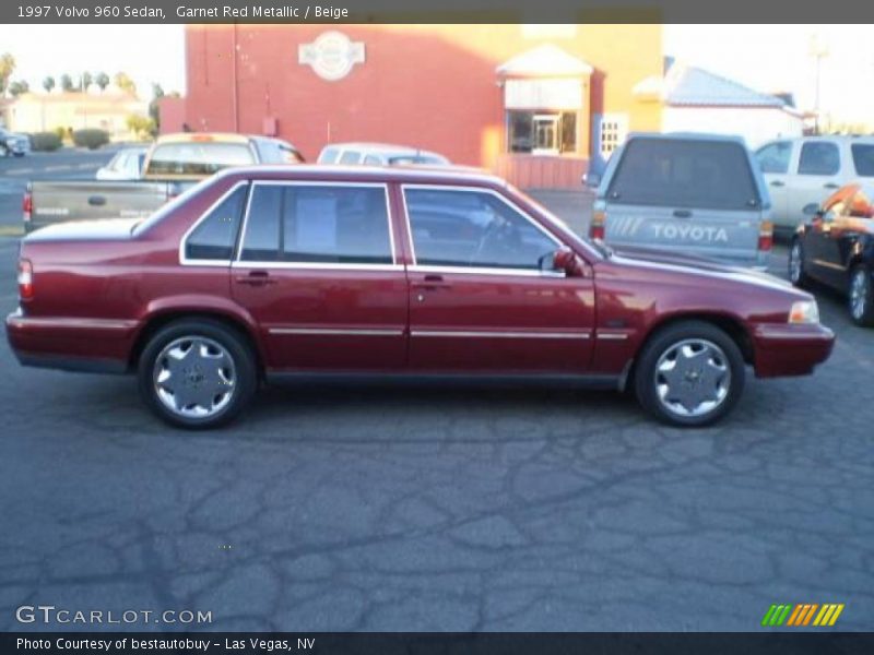 Garnet Red Metallic / Beige 1997 Volvo 960 Sedan