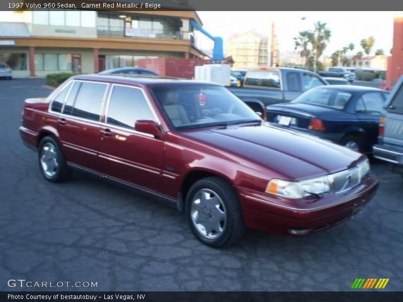 Garnet Red Metallic / Beige 1997 Volvo 960 Sedan