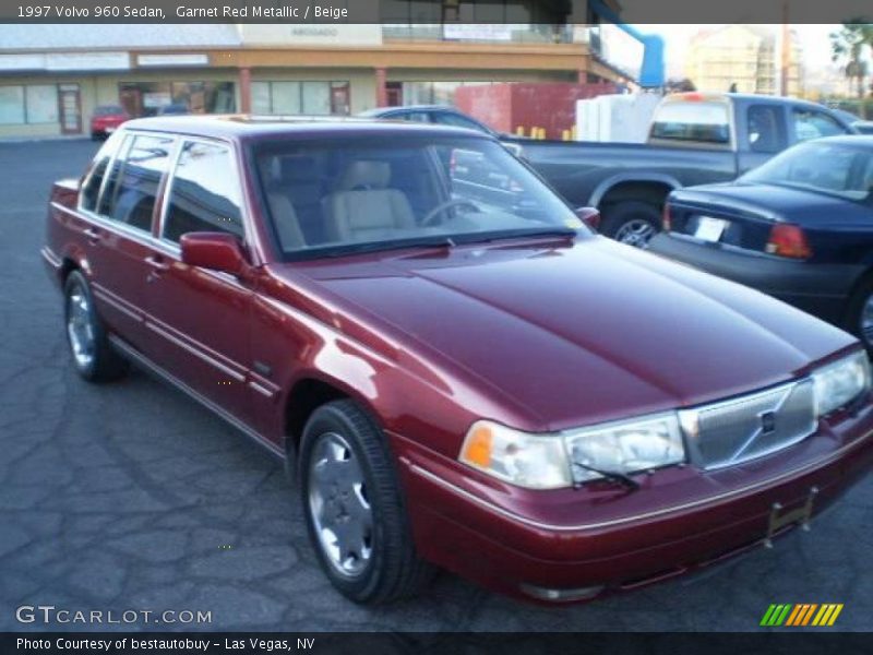 Garnet Red Metallic / Beige 1997 Volvo 960 Sedan