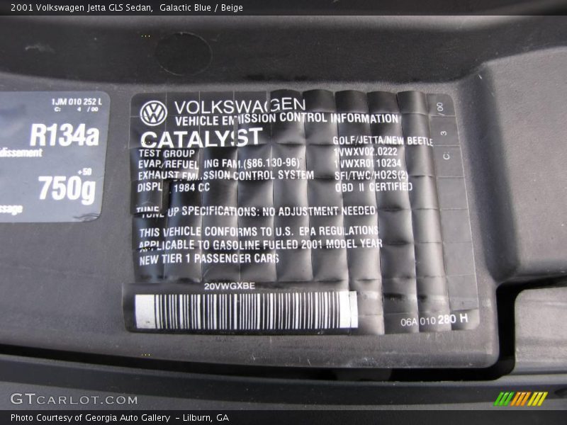 Galactic Blue / Beige 2001 Volkswagen Jetta GLS Sedan