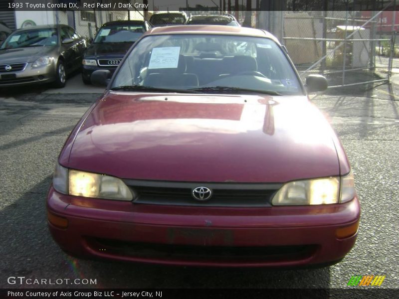 Red Pearl / Dark Gray 1993 Toyota Corolla DX