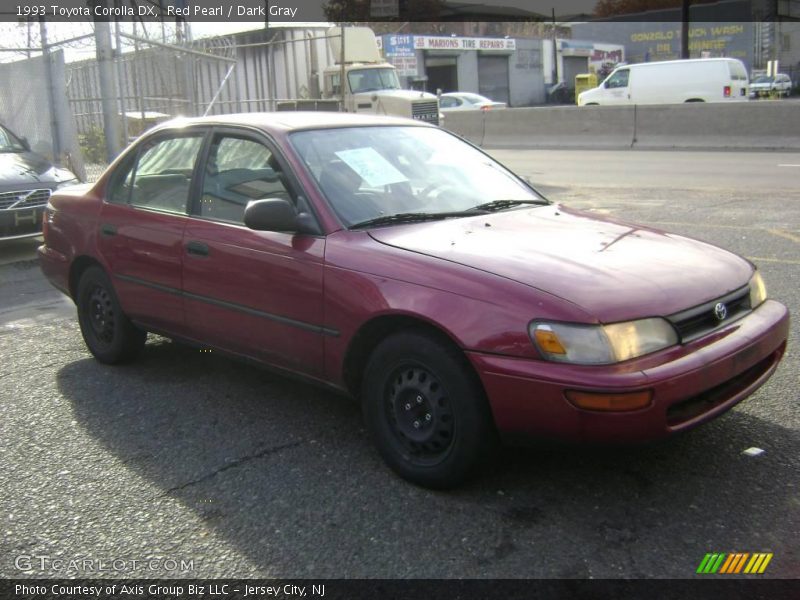 Red Pearl / Dark Gray 1993 Toyota Corolla DX