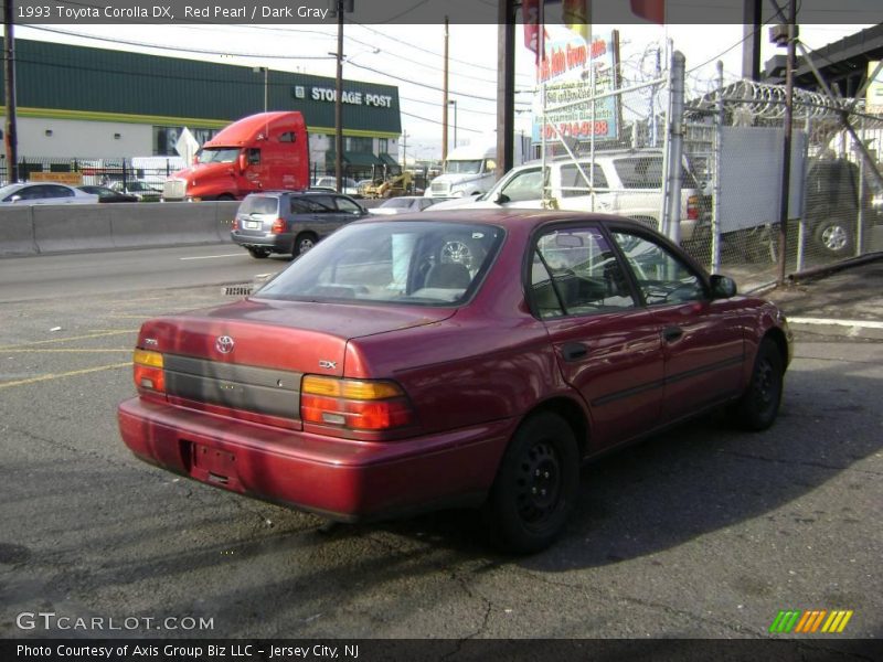 Red Pearl / Dark Gray 1993 Toyota Corolla DX