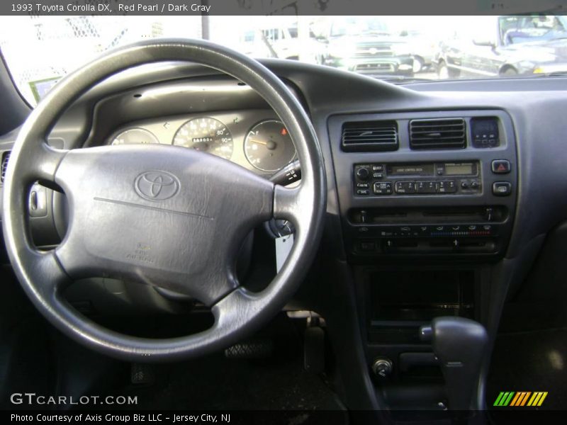 Red Pearl / Dark Gray 1993 Toyota Corolla DX