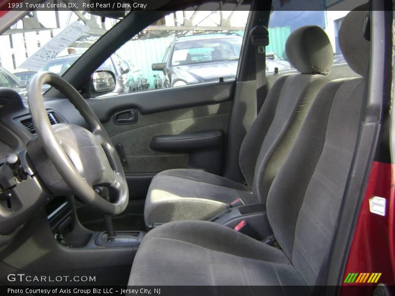 Red Pearl / Dark Gray 1993 Toyota Corolla DX