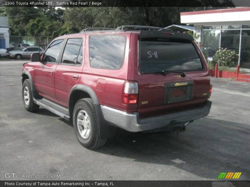 Sunfire Red Pearl / Beige 1996 Toyota 4Runner SR5