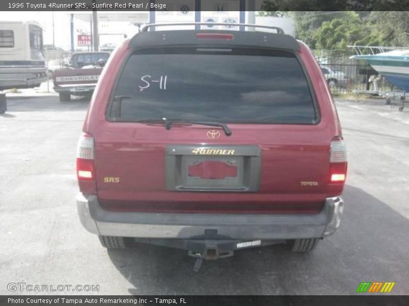 Sunfire Red Pearl / Beige 1996 Toyota 4Runner SR5