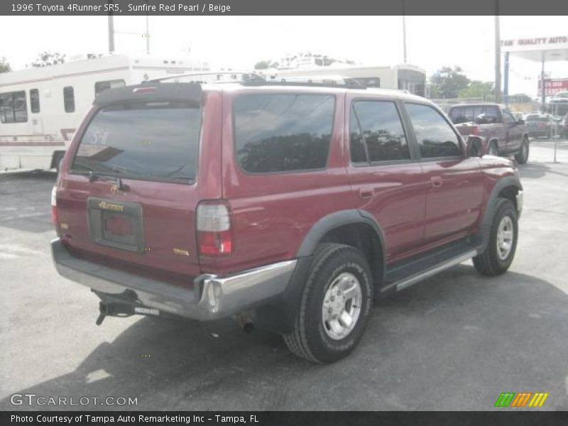 Sunfire Red Pearl / Beige 1996 Toyota 4Runner SR5