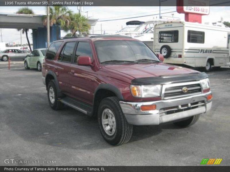 Sunfire Red Pearl / Beige 1996 Toyota 4Runner SR5