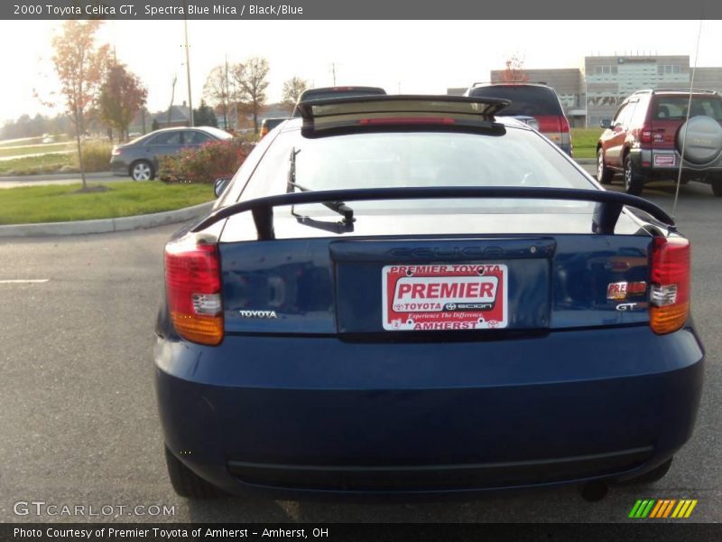 Spectra Blue Mica / Black/Blue 2000 Toyota Celica GT