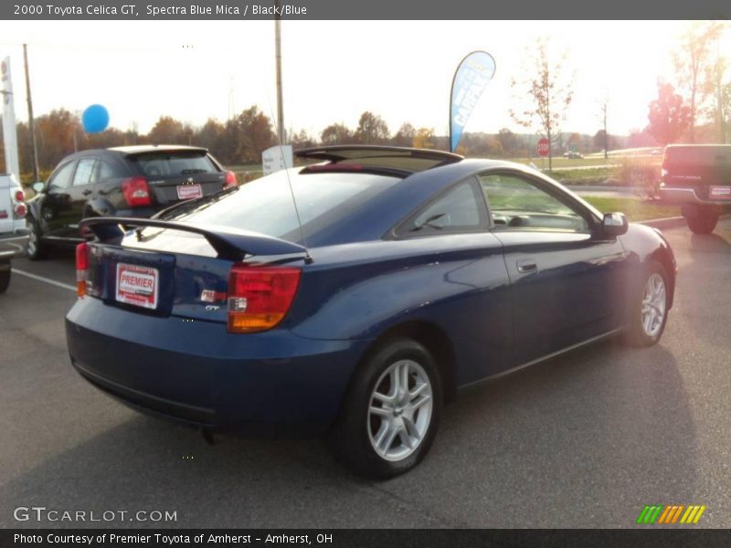 Spectra Blue Mica / Black/Blue 2000 Toyota Celica GT