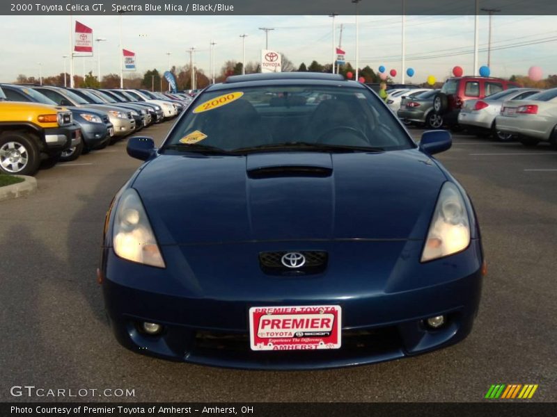 Spectra Blue Mica / Black/Blue 2000 Toyota Celica GT