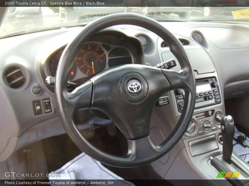 Spectra Blue Mica / Black/Blue 2000 Toyota Celica GT