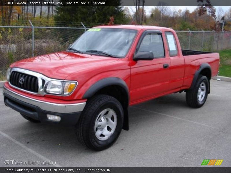 Radiant Red / Charcoal 2001 Toyota Tacoma Xtracab 4x4