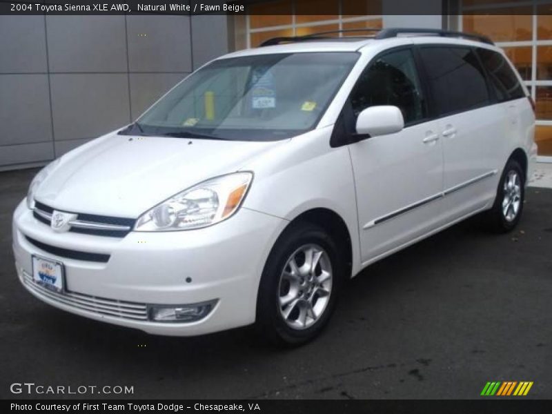 Natural White / Fawn Beige 2004 Toyota Sienna XLE AWD