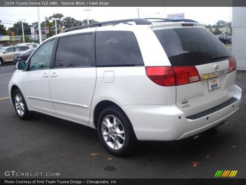 Natural White / Fawn Beige 2004 Toyota Sienna XLE AWD