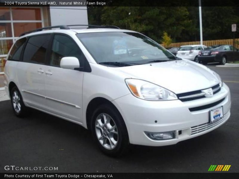 Natural White / Fawn Beige 2004 Toyota Sienna XLE AWD
