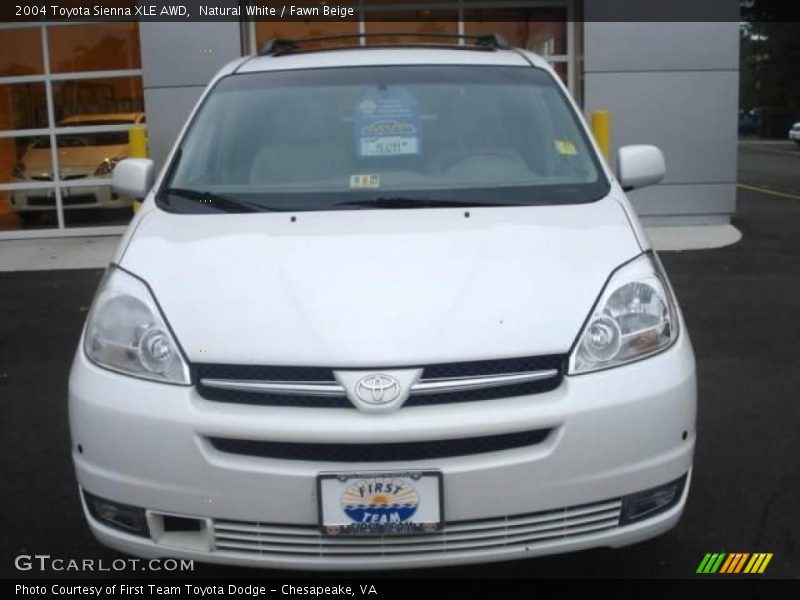 Natural White / Fawn Beige 2004 Toyota Sienna XLE AWD