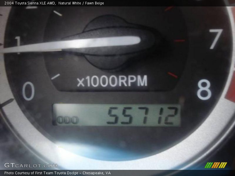 Natural White / Fawn Beige 2004 Toyota Sienna XLE AWD