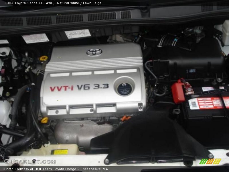 Natural White / Fawn Beige 2004 Toyota Sienna XLE AWD