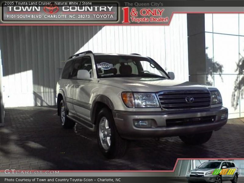 Natural White / Stone 2005 Toyota Land Cruiser
