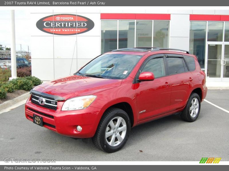 Barcelona Red Pearl / Ash Gray 2007 Toyota RAV4 Limited