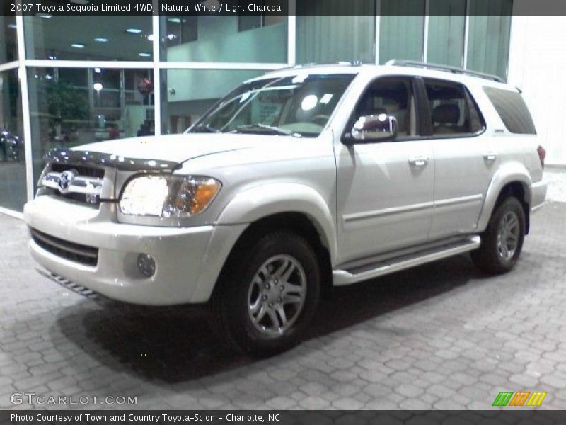 Natural White / Light Charcoal 2007 Toyota Sequoia Limited 4WD