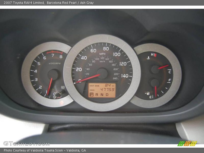 Barcelona Red Pearl / Ash Gray 2007 Toyota RAV4 Limited