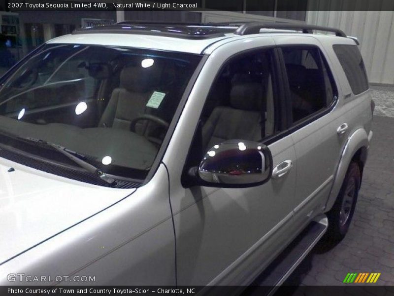 Natural White / Light Charcoal 2007 Toyota Sequoia Limited 4WD
