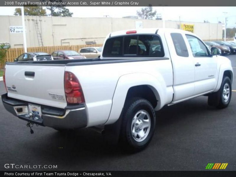 Super White / Graphite Gray 2008 Toyota Tacoma V6 PreRunner Access Cab