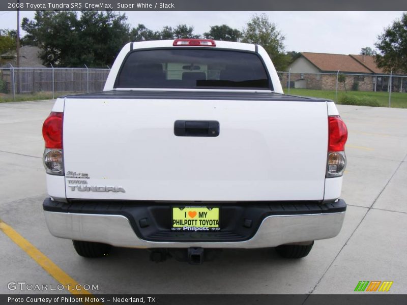Super White / Black 2008 Toyota Tundra SR5 CrewMax