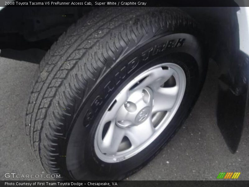 Super White / Graphite Gray 2008 Toyota Tacoma V6 PreRunner Access Cab