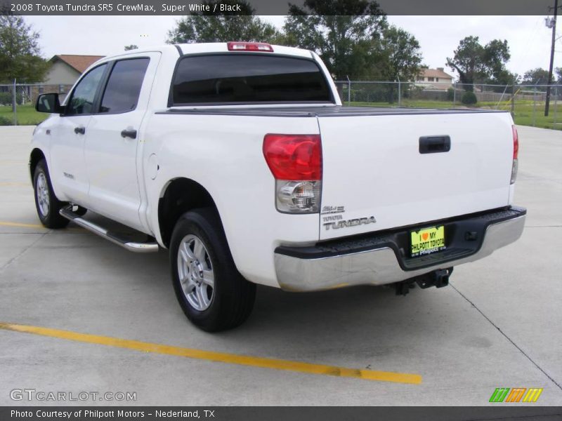 Super White / Black 2008 Toyota Tundra SR5 CrewMax