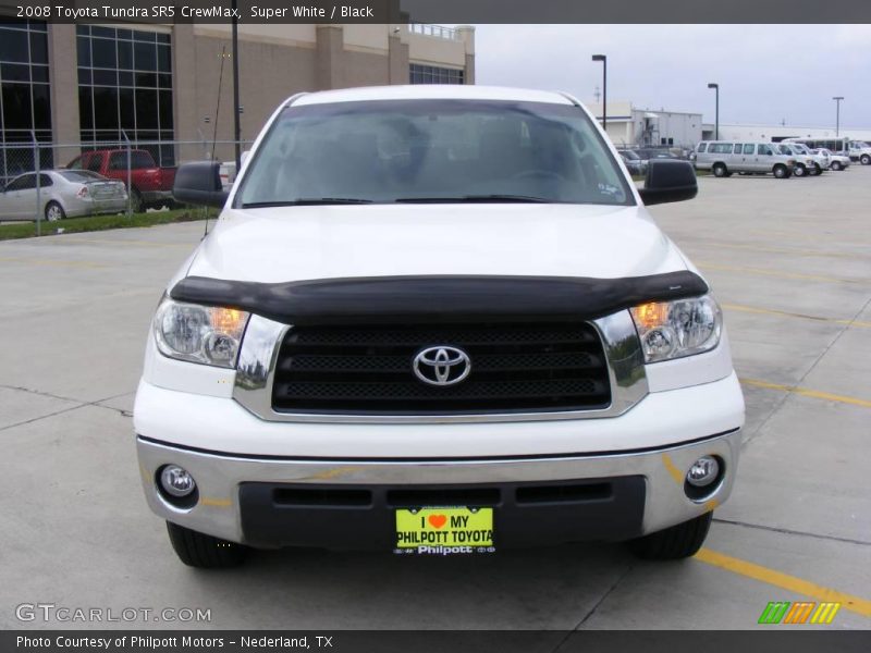 Super White / Black 2008 Toyota Tundra SR5 CrewMax