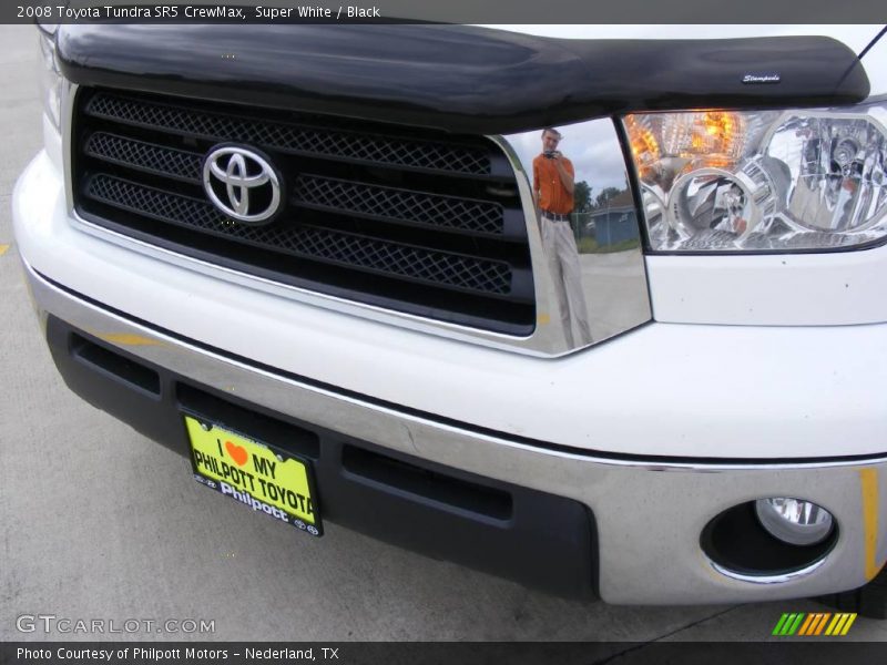 Super White / Black 2008 Toyota Tundra SR5 CrewMax